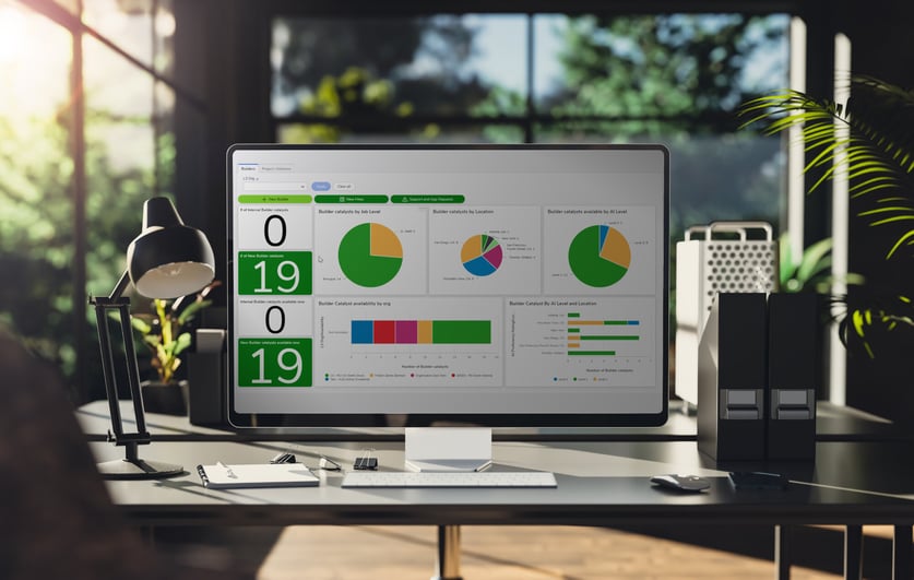 Desktop Mockup with Greenery Cropped